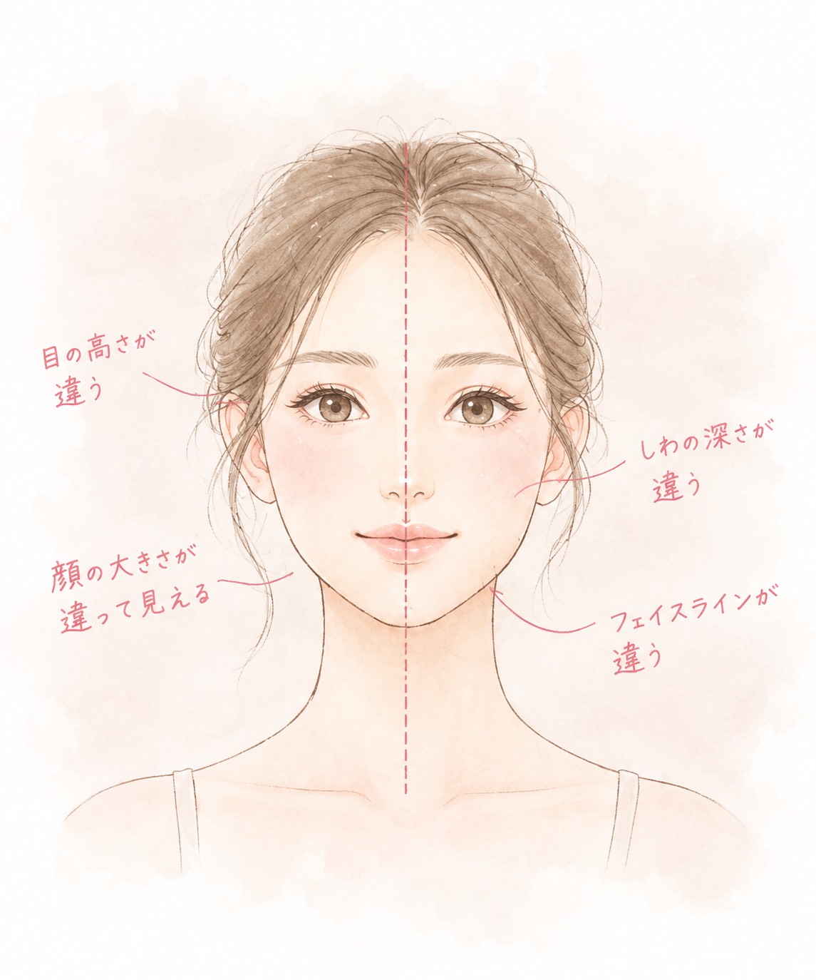 整えて美しいフェイスラインへ。左右差を解消し、自信を持てるあなたに。